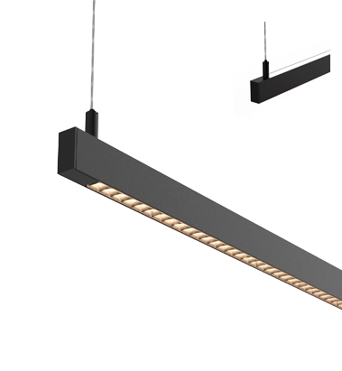 Luminaire LED MICRO linéaire individuel à éclairage direct et indirect, de dimensions réduites, avec driver externe, optique haute performance (UGR < 16) dans la partie inférieure et diffuseur opale dans la partie supérieure. Corps fabriqué en aluminium extrudé de haute qualité, laqué au four et doté d’une finition texturée. Avec modulation DALI.