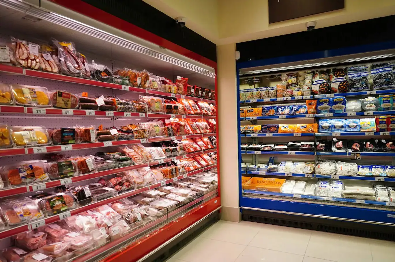 Vitrinen für Lebensmittel